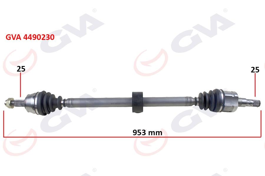 KOMPLE AKS SAĞ CORSA D 1.3 CDTI 06 > DTH 953mm