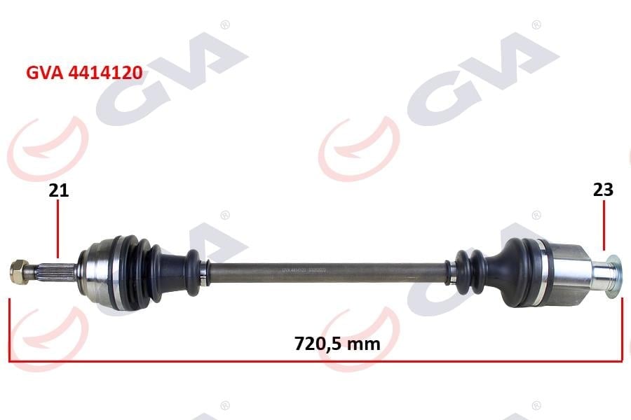 KOMPLE AKS SAĞ KANGOO 1.9DTI 98-08 721mm