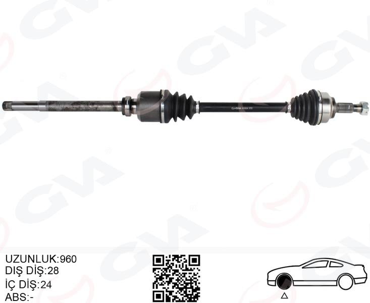 KOMPLE AKS SAG ON C5 III 08-15 JUMPY II 06- 407 04- EXPERT 07- 1.6HDI-SCUDO 1.6 MJT 07-