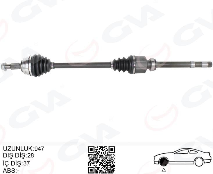 KOMPLE AKS SAĞ ON PSA 3008 1.5 -1.6 BlueHDI M-T 16- 5008 II 1.5 HDI-1.6 HDI M-T 14- C4 PIC. 1.6 HDI M-T 13- C5 AIRCROSS 1.5 HDI M-T 19-