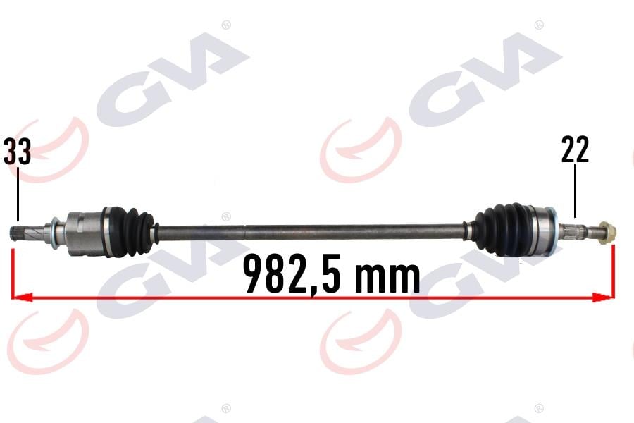 KOMPLE AKS SAĞ OPEL ASTRA J 1-4-1.6 10-15 982.5mm