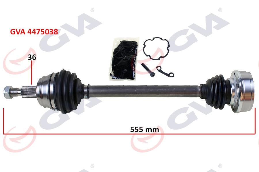 KOMPLE AKS SOL GOLF IV-BORA-LEON 97-05 1.4-1.6 555mm