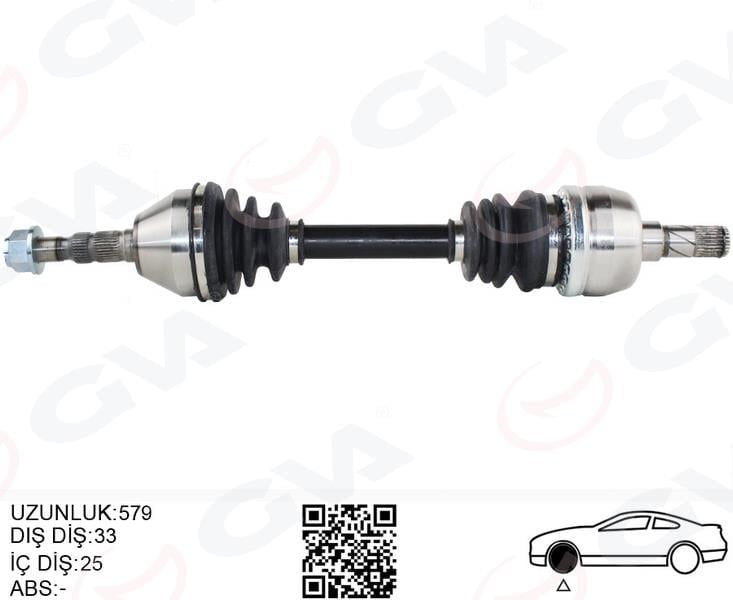 KOMPLE AKS SOL OPEL ASTRA H 1.9 DTL 04-14 -ZAFIRA B 05-15 579mm