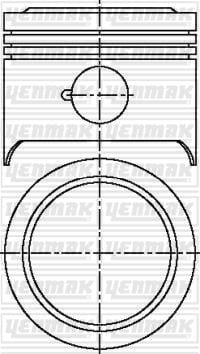 KOMPLE PİSTON SEGMAN PEUGEOT 76 CAP STD