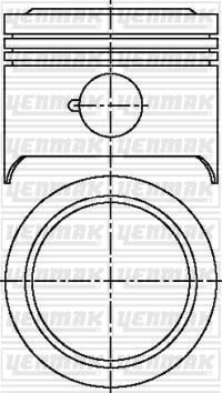KOMPLE PİSTON SEGMAN PEUGEOT 76 CAP STD