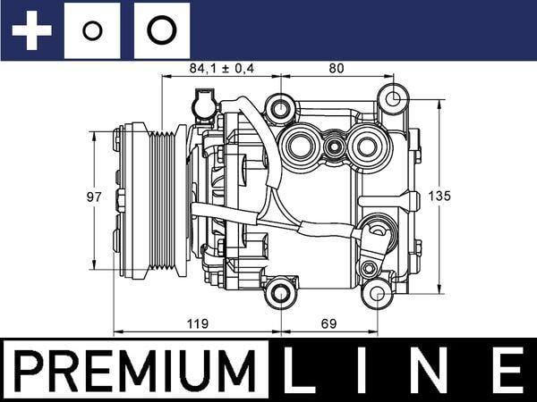 KOMPRESÖR KLİMA MONDEO 01> KASNAK: 97MM