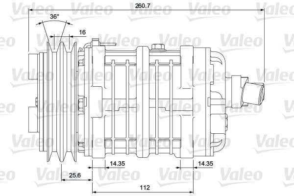 KOMPRESÖR TM16XS 2AG 12V B H ORG 3E