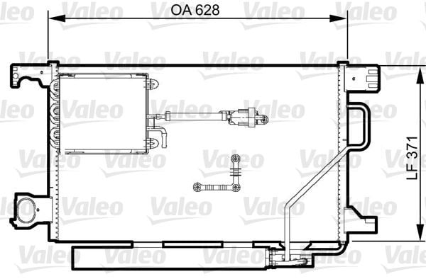 KONDENSER MERCEDES C Class 203 2004> C270 CDI