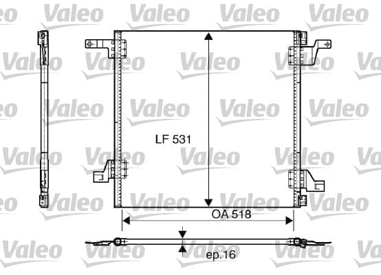 KONDENSER MERCEDES M-CLASS FR 2/00