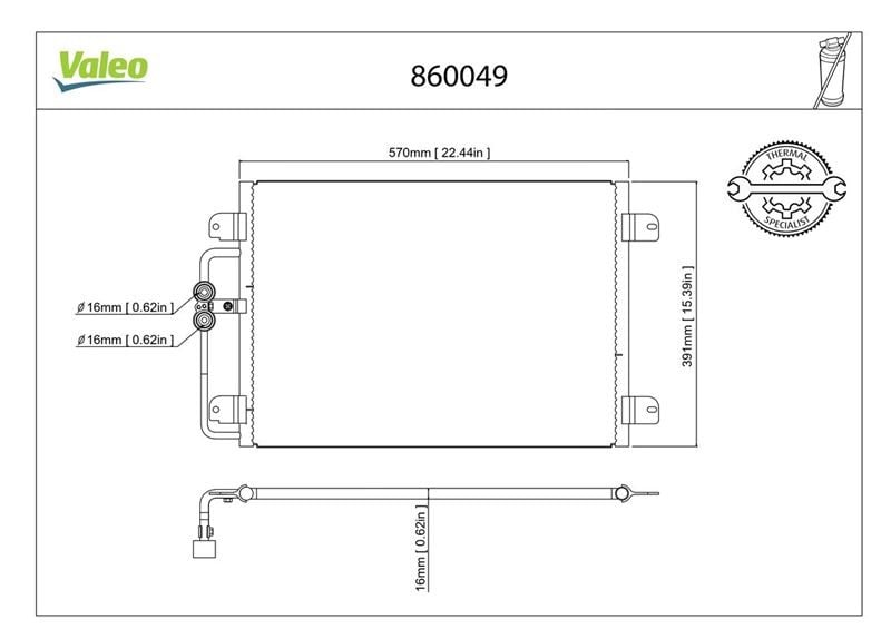 KONDENSER RENAULT MEGANE I 1996>1999