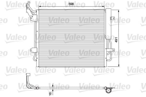 KONDENSER Seat Alhambra. VW Sharan