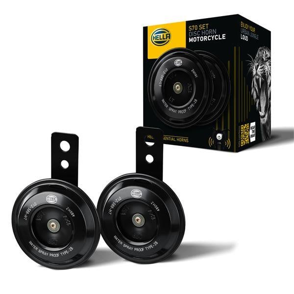 KORNA 12V SİYAH ELEKTRİKLİ 380-480HZ 108DB DÜŞÜK SES-YÜKSEK SES UNİVERSAL