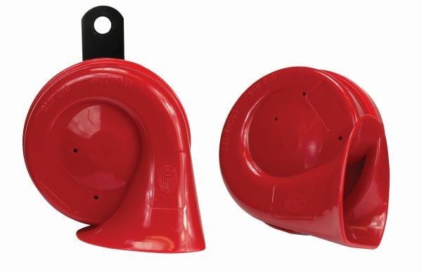 KORNA 12V TRUMPET 400/500HZ UNİVERSAL MB KIRMIZI RENK RÖLE DAHİL
