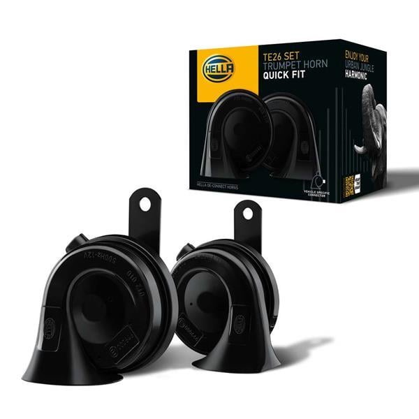 KORNA.12V.SİYAH.ELEKTRİKLİ.400HZ.500HZ.110DB.YÜKSEK SES.DÜŞÜK SES.HONDA