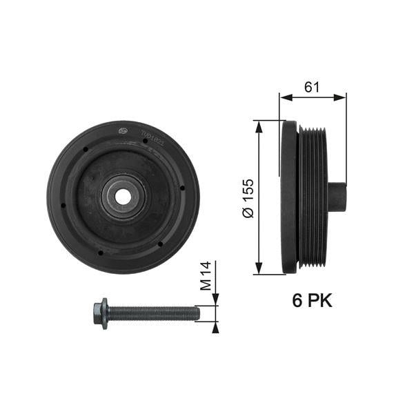 KRANK KASNAGI CONNECT 1.8TDCI 75PS-90PS 02>13 FOCUS II 1.8TDCI 98>04 MONDEO IV S MAX GALAXY 1.8TDCI 07>