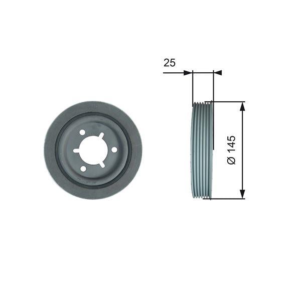 KRANK KASNAĞI PEUGEOT P206-P207-P301-P307-PARTNER-BIPPER CITROEN BERLINGO-NEMO-C2-C3-C4-XSARA 1.4 1.6 I 16V 08>