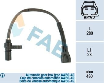 KRANK SENSORU VOLVO S40 I 644 1.8 95>08 V40 645 1.8 95>00 OTOMATIK SANZIMAN AW50-42