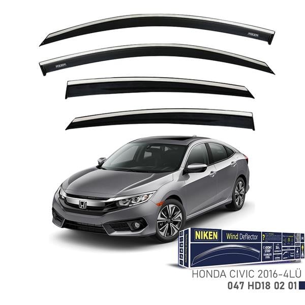 KROMLU CAM RÜZGARLIĞI HONDA CIVIC 2016- 4LÜ