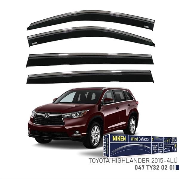 KROMLU CAM RÜZGARLIĞI TOYOTA HIGHLANDER 2015- 4LÜ