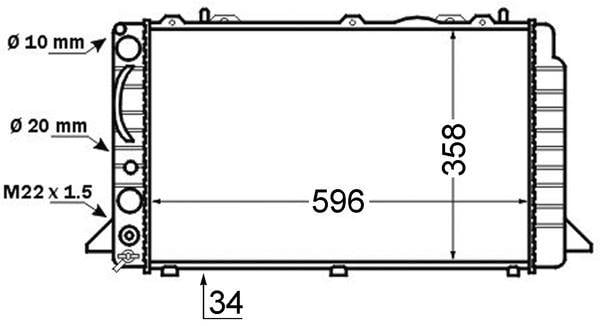 Kühlmittelkühler AUDI 80 III