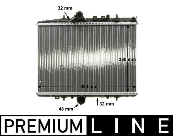 Kühlmittelkühler CITROEN C5 / PEUGEOT 406