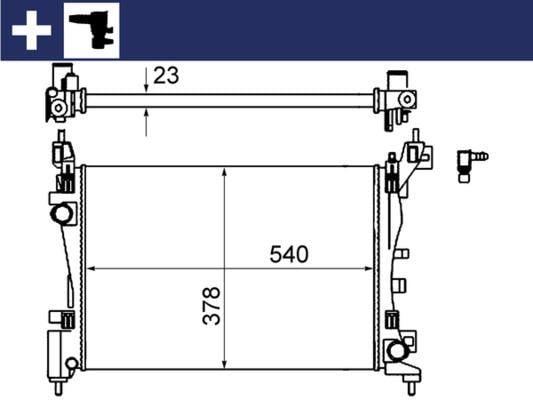 Kühlmittelkühler FIAT MINICARGO 1.4
