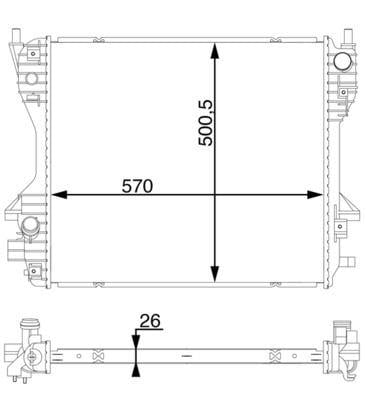 Kühlmittelkühler FORD FIESTA V ST 150