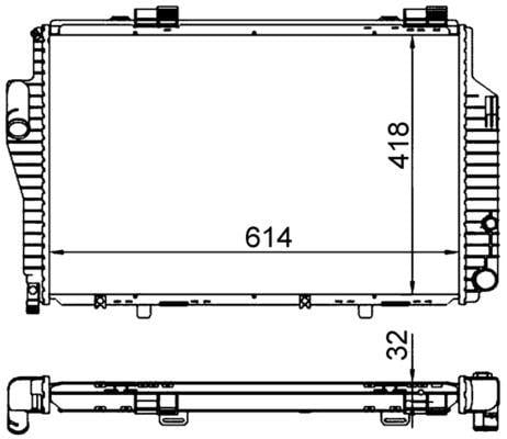 Kühlmittelkühler MB C320AMG W202