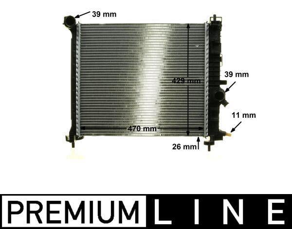 Kühlmittelkühler OPEL MERIVA