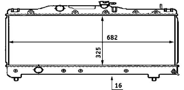 Kühlmittelkühler TOYOTA CARINA E