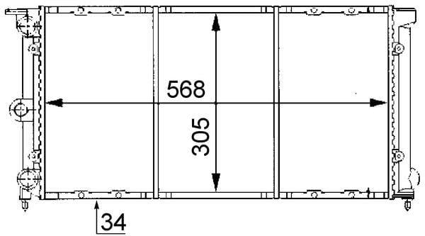 Kühlmittelkühler VW PASSAT II