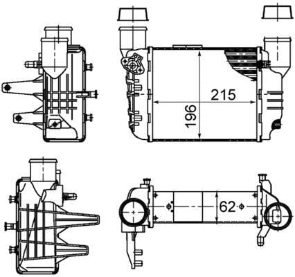 Ladeluftkühler AUDI A4 1.8 T