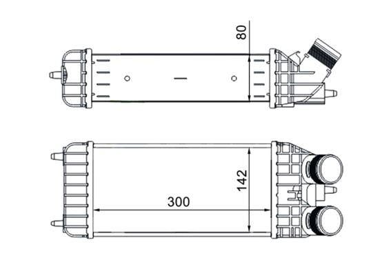 Ladeluftkühler PSA 207 208 2008 DS3 C4