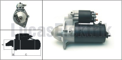 MARS MOTORU 12V-2.0kw-10 DİŞ OPEL ASTRA G-VECTRA B-FRONTERA B-OMEGA B-ZAFIRA A 2.0-2.2 DTI-DTH-DTR