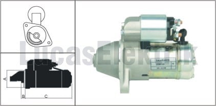 MARŞ MOTORU KOMPLE 12V-1.4kw 13 DİŞ OPEL ASTRA G-H-J CORSA C-COMBO C-MERIVA A-MOKKA 1.7 CDTI