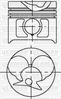 MOTOR PİSTON SEGMAN STD 190D 2.5 250TD-250D TURBO 300D-300TD-300TD TURBO E300TD-300SD