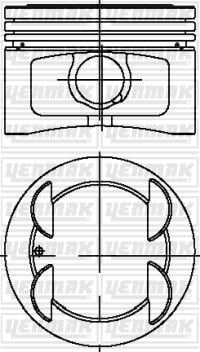 MOTOR PİSTON SEGMAN STD 86.40MM PALIO-SIENA-MAREA 1.6 16V