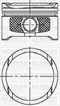 MOTOR PİSTON SEGMAN STD GOLF IV-BORA-TOLEDO II-LEON 1.6 16V 00-06 105PS BCB-AZD-AUS-ATN 76.51mm