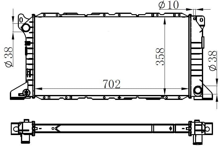 MOTOR RADYATORU AC TRANSIT TURBO T12 T15 2.5D 97>01 MANUEL UZUN TIP 2 SIRA CU PL