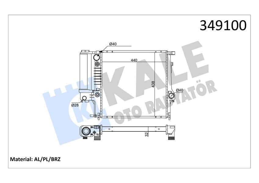 MOTOR SU RADYATORU BMW M40 E30 M50 M52 E36 OTOMATIK SANZ.