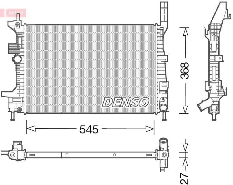 MOTOR SU RADYATORU FOCUS III 1.5TDCI 1.6TDCI 95PS 115PS 12>YENI CONNECT 14> 1.5TDCI 1.6 TDCI OLCU 545 358 26
