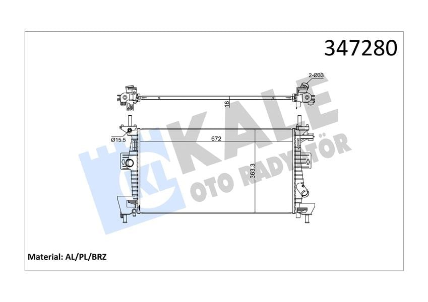 MOTOR SU RADYATORU FOCUS III C MAX 11>1.6TI VCT 1.6 ZETEC EFI AL PL BRZ