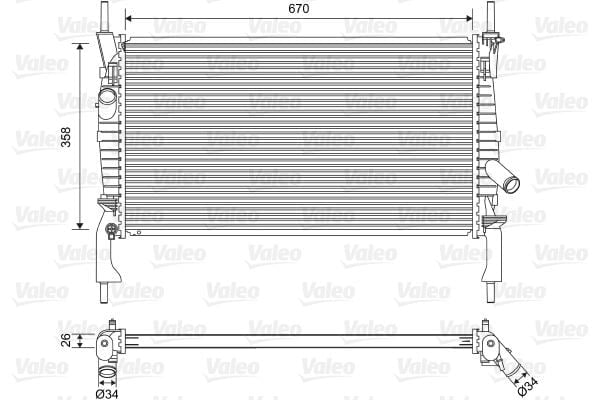 MOTOR SU RADYATORU TRANSIT V347 2.2TDCI 2.4TDCI 06>14
