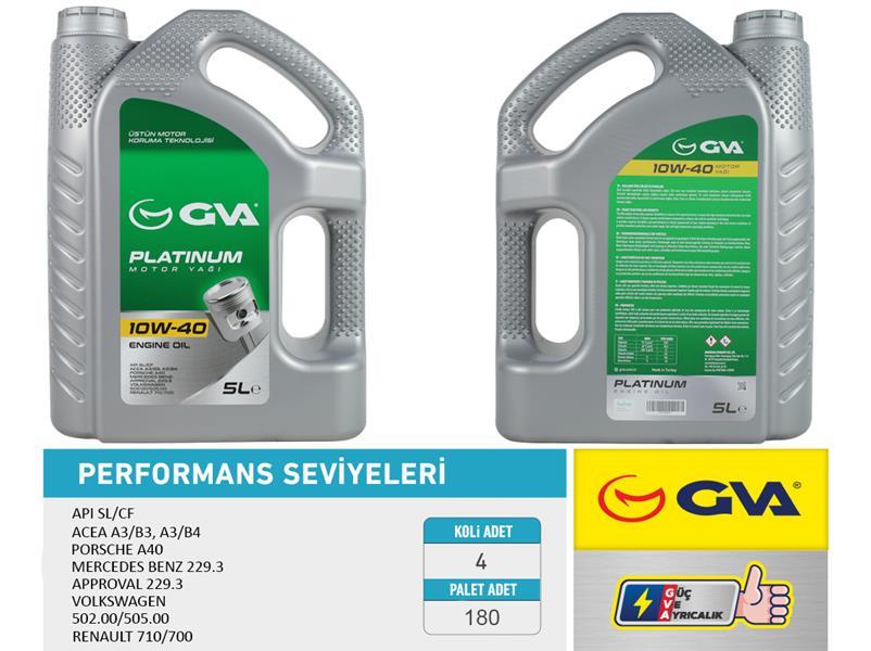 MOTOR YAĞI 10W40 5 LT PLATINUM YARI SENTETİK API SL/CF
