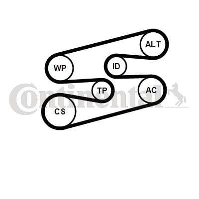Multi V-Belt Kit Water Pump