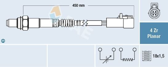 OKSIJEN SENSORU FORD C MAX II DXA/CB7.DXA /CEU 1.6 TI 10> FOCUS C MAX DM2 : 1.6 03>07 FOCUS II