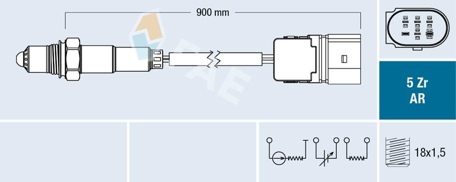 OKSIJEN SENSORU KAT. ONCESI MERCEDES W203 CL203 S203 C209 A209 W211 S211 . VW GOLF IV-BORA 1.4-1.8