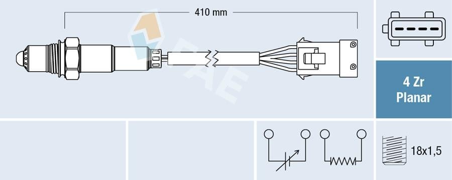 OKSİJEN SENSÖRÜ ÜST-ÖN PARTNER-BERLINGO-P206-P208-P301-P306-P307-P308-P406-O407-P607-C-ELYSEE- C3- C4-C5-XSARA 1.4 TU3 1.6 TU5 2.0 EW10 2.2 EURO5