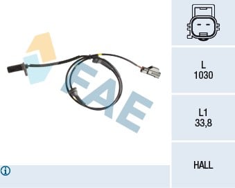 ON ABS SENSORU SOL VOLVO XC90 I 275 2.5 T AWD 02>14