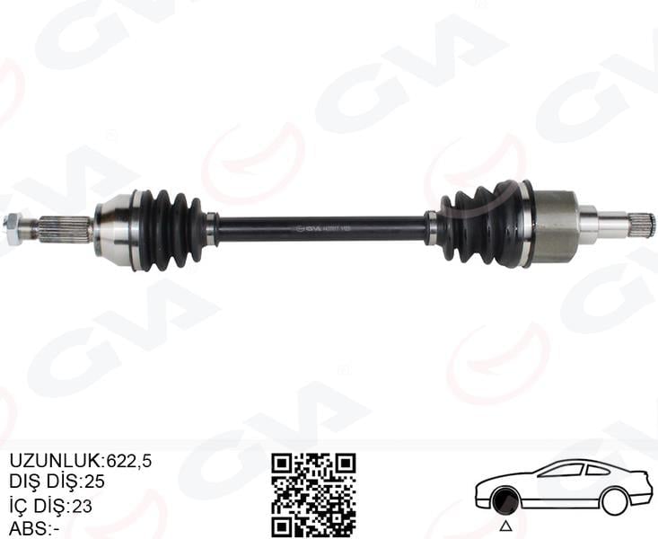 ÖN AKS KOMPLE SOL FORD FIESTA / FUSION 1.4TDCI / 1.6TDCI 02>11